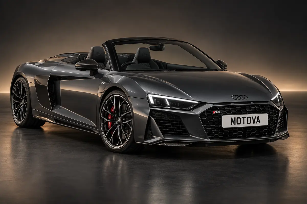 Audi R8 Spyder available for monthly supercar rental through MOTOVA Exotic Club